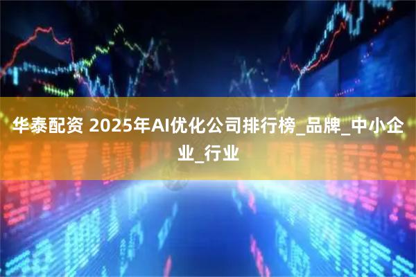 华泰配资 2025年AI优化公司排行榜_品牌_中小企业_行业
