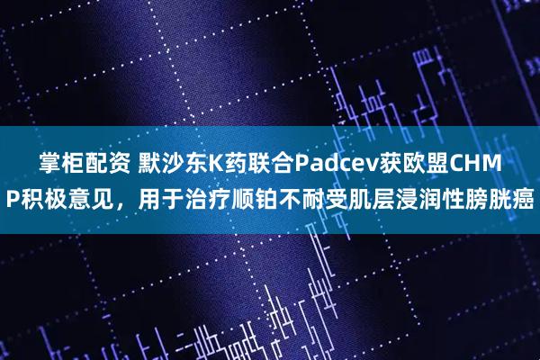 掌柜配资 默沙东K药联合Padcev获欧盟CHMP积极意见，用于治疗顺铂不耐受肌层浸润性膀胱癌