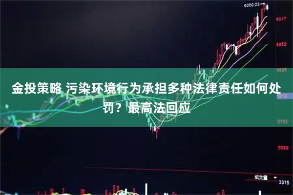 金投策略 污染环境行为承担多种法律责任如何处罚？最高法回应